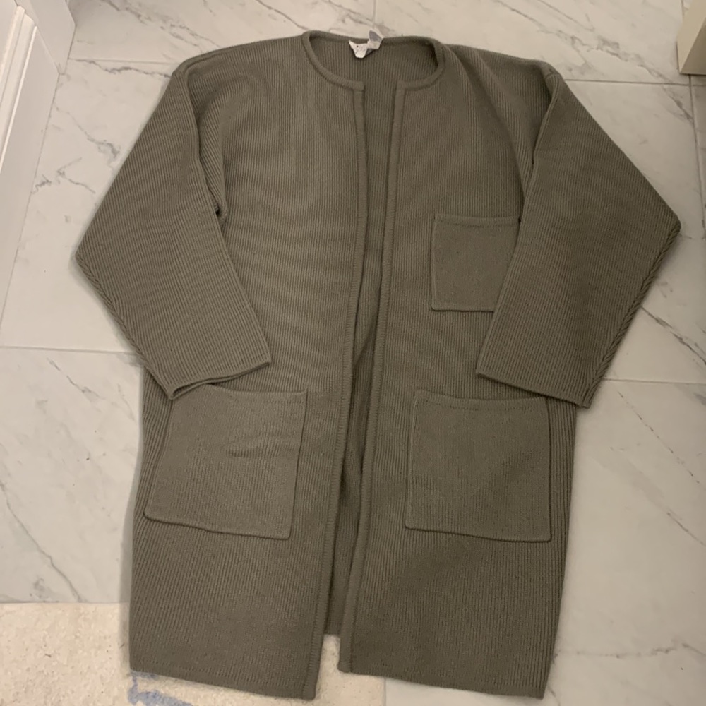 Belford | Gray 100% cashmere Sweater coat-NFS so not buy.